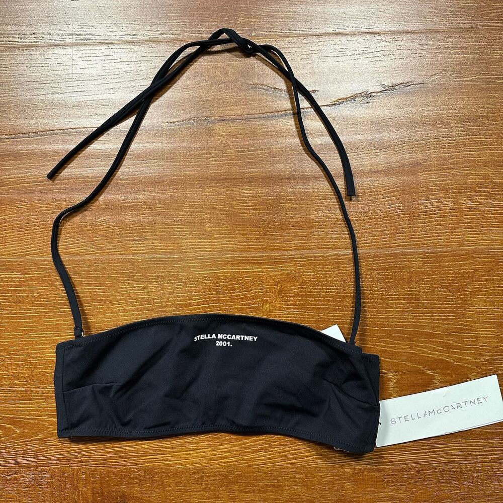 Stella McCartney Bandeau Top Womens S Black Tie City Designer Travel Vacation